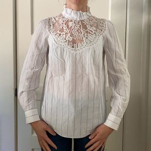 Sandro shirt with lace